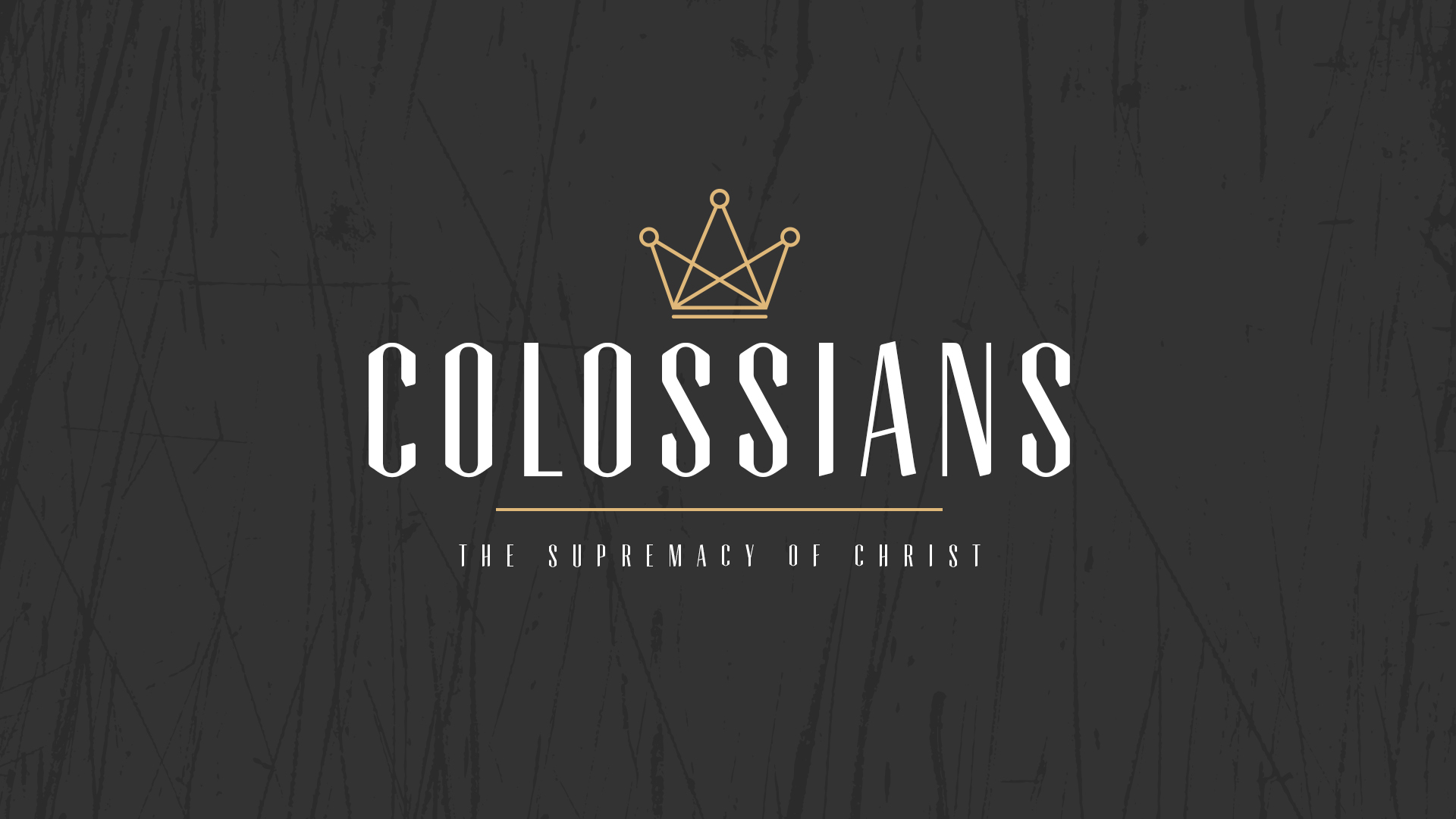 Colossians Week 5